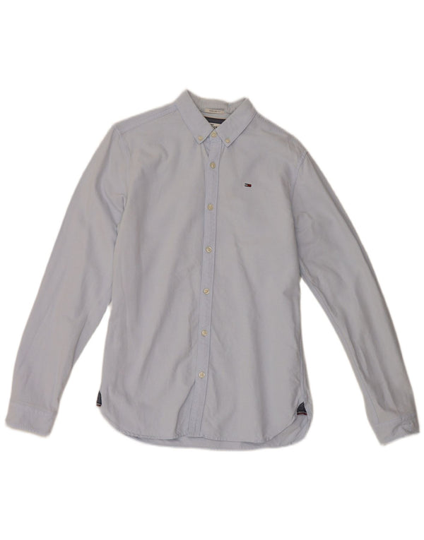 Tommy Hilfiger Mens Shirt Small Blue Cotton