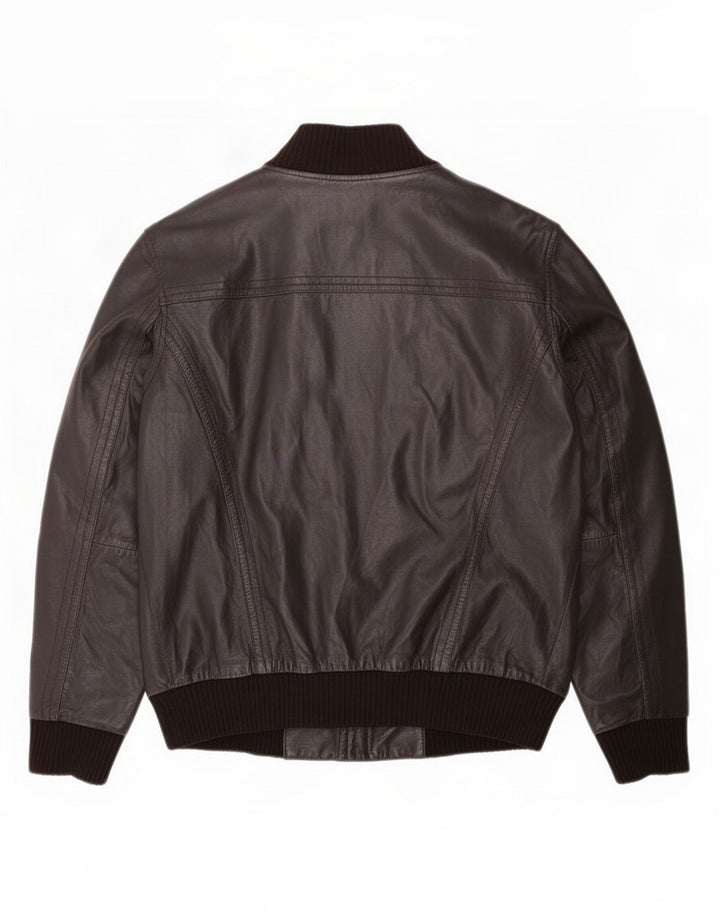 Giacca In Pelle Uomo Conbipel IT 52 Large Nera Colourblock