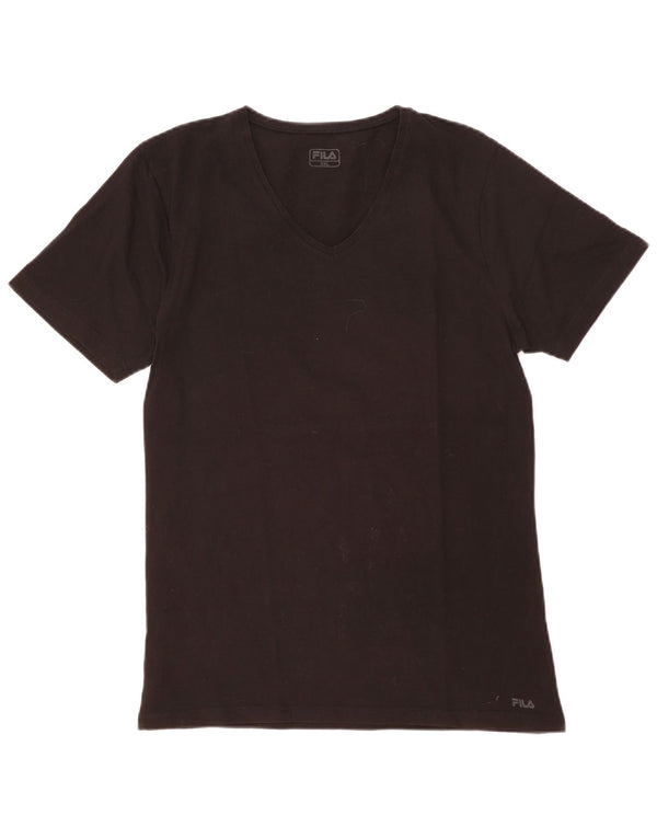 Maglietta da donna Fila Top UK 20 2XL cotone nero