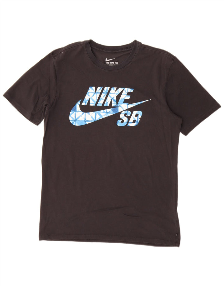 T-shirt grafica Nike da uomo con taglio atletico, colore nero medio