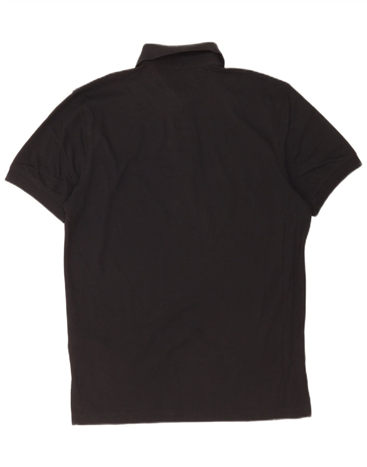 Polo da uomo Tommy Hilfiger piccola in cotone nero
