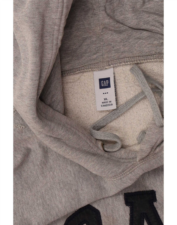 Felpa con cappuccio grafica da uomo Gap XL in cotone grigio