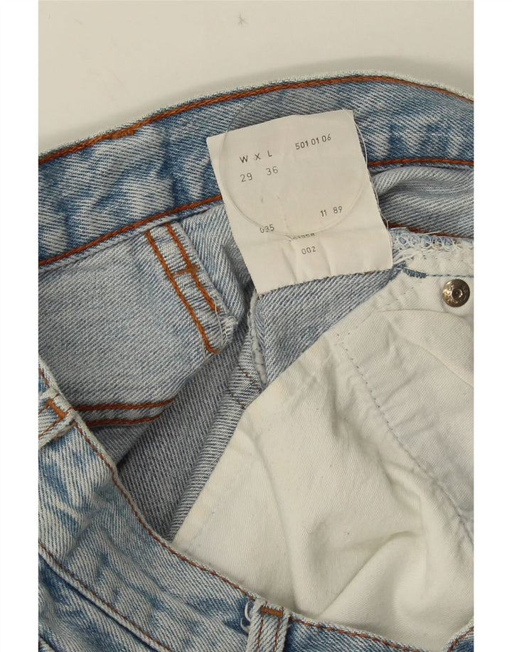 Gonna di jeans midi 501 Levi's da donna W29 piccola in cotone blu