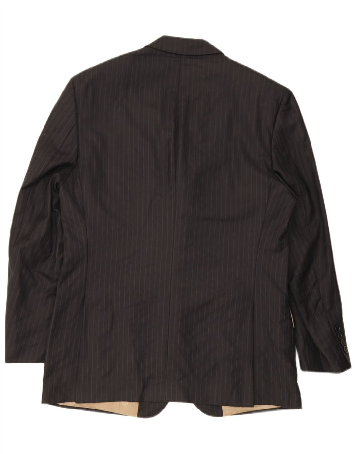 Giacca blazer a 3 bottoni da uomo Marks & Spencer UK 38 gessato medio nero