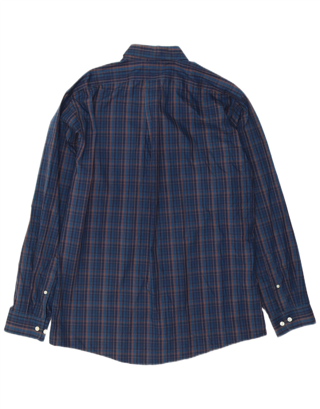 Eddie Bauer Camicia da uomo dalla vestibilità classica, grande, in cotone a quadri blu navy