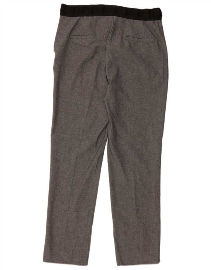 Pantaloni chino dritti da donna Zara piccoli W26 L27 poliestere grigio