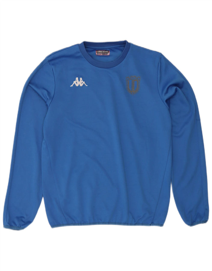 Top Kappa Uomo Manica Lunga Blu Medio