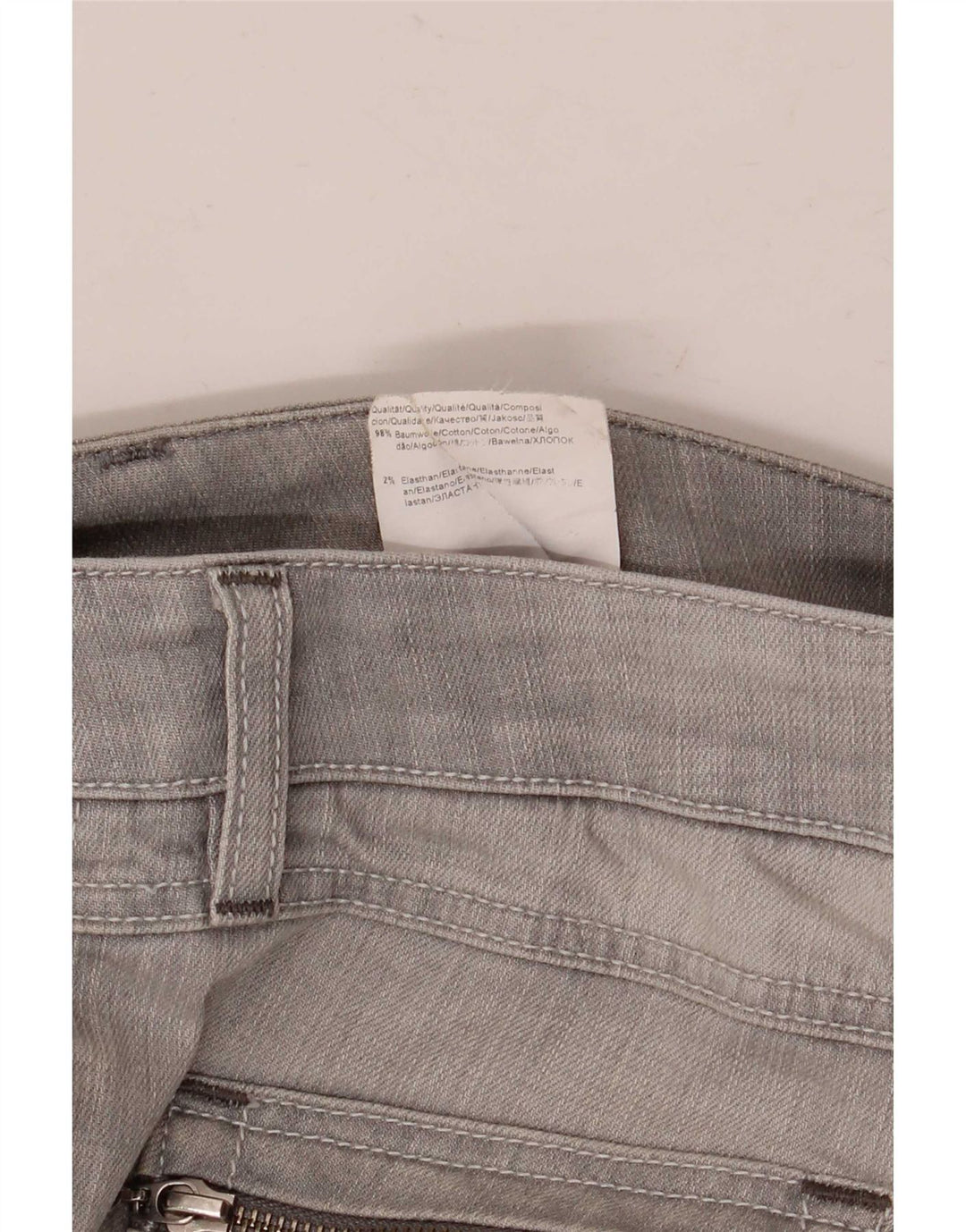 Jeans slim da donna Hugo Boss W28 L32 cotone grigio