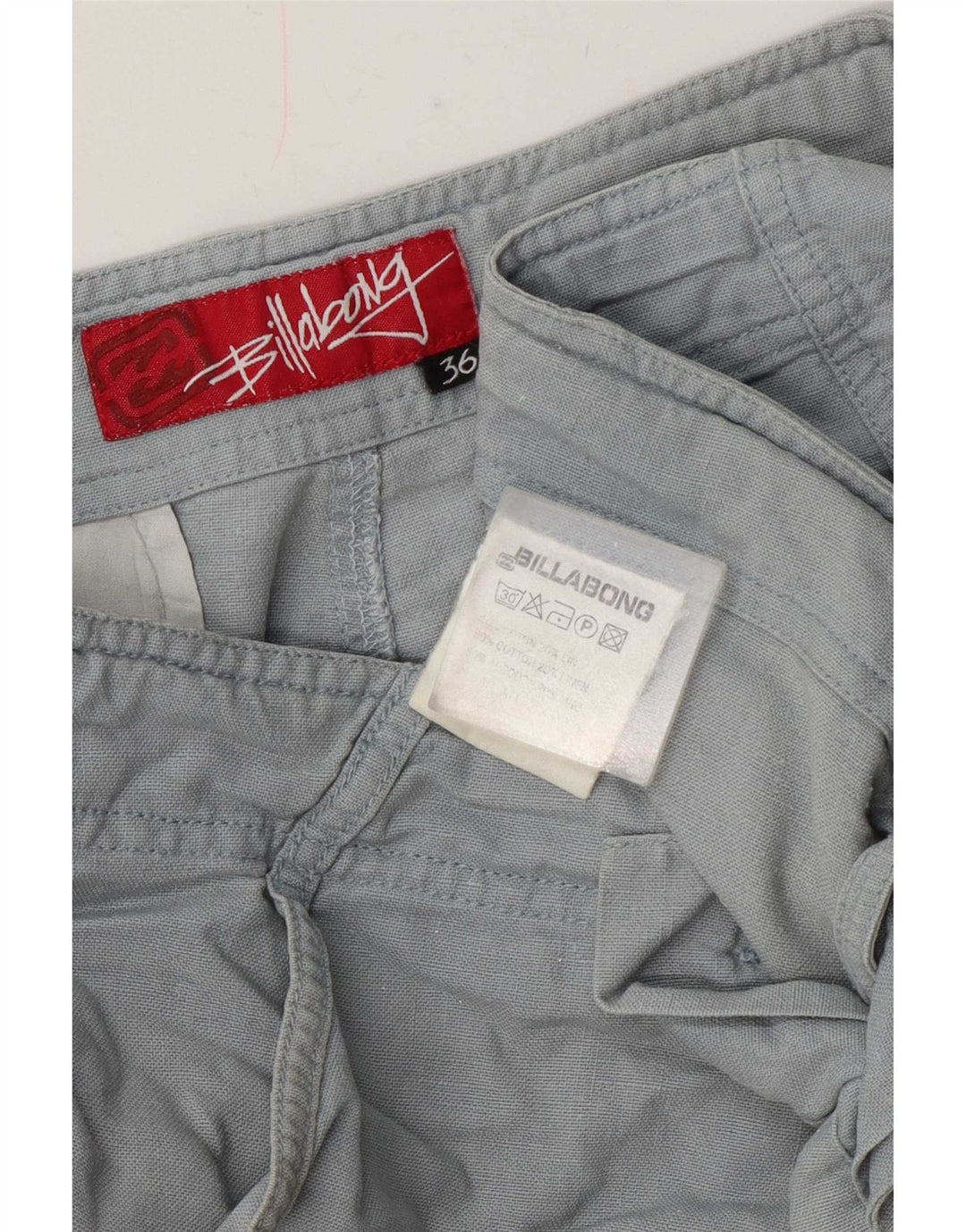 Pantaloncini chino da uomo Billabong W36 grandi in cotone blu