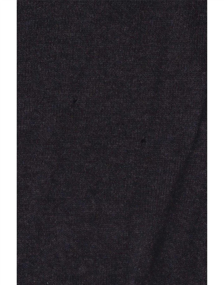 Maglione da uomo Marks & Spencer con zip e collo medio blu navy screziato
