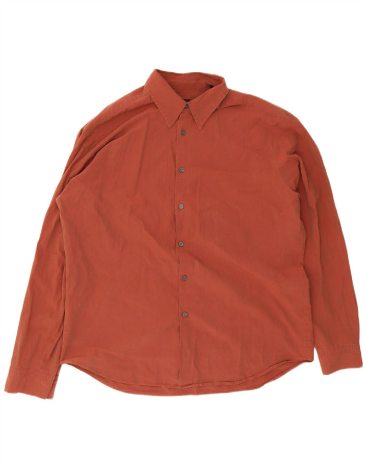 Camicia da uomo Hugo Boss grande marrone
