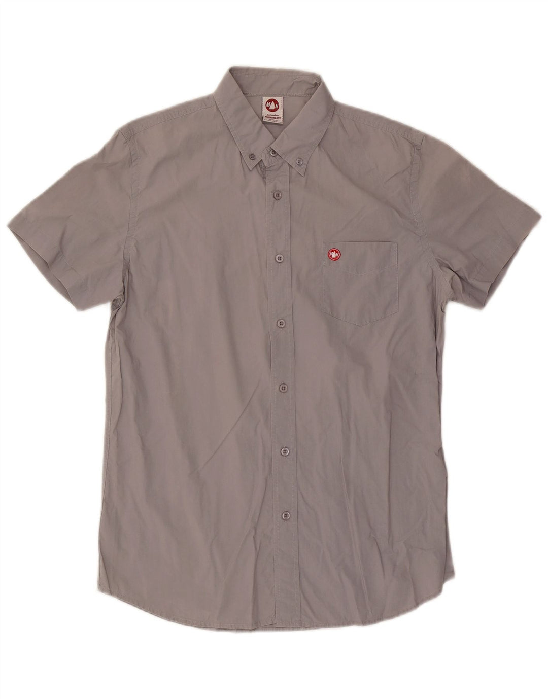 Murphy & Nye Mens Short Sleeve Shirt Medium Grey Cotton
