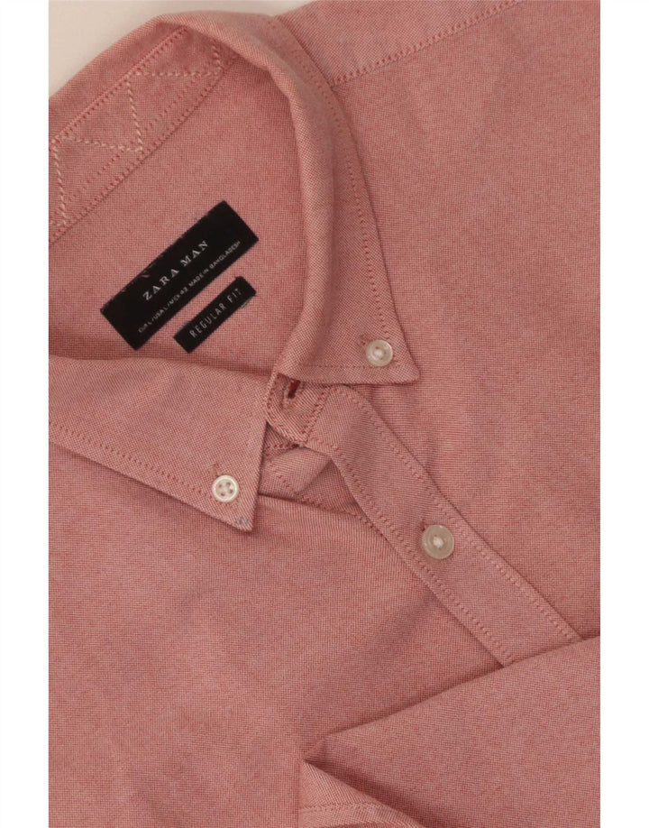 Camicia Zara da uomo vestibilità regolare grande rosa