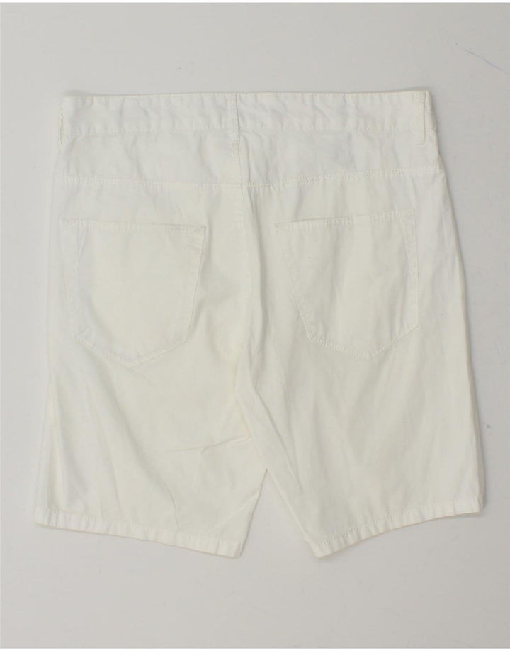 BENETTON Womens Casual Shorts IT 44 Medium W32  White Cotton Vintage Benetton and Second-Hand Benetton from Messina Hembry 