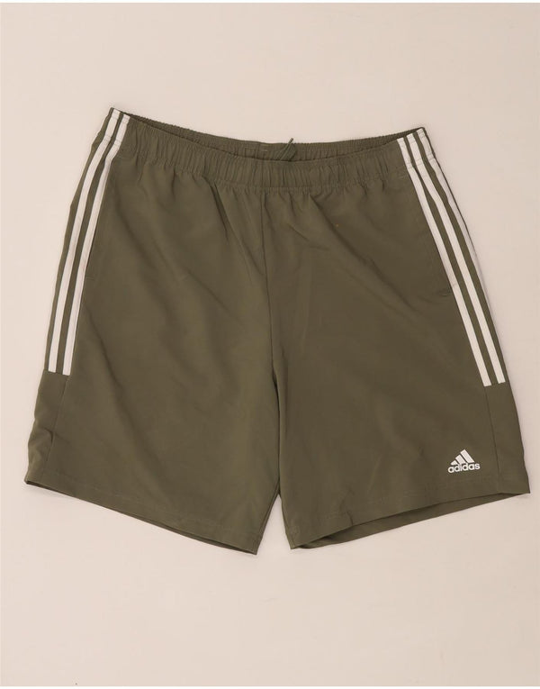 Pantaloncini sportivi da uomo Adidas XL verde poliestere