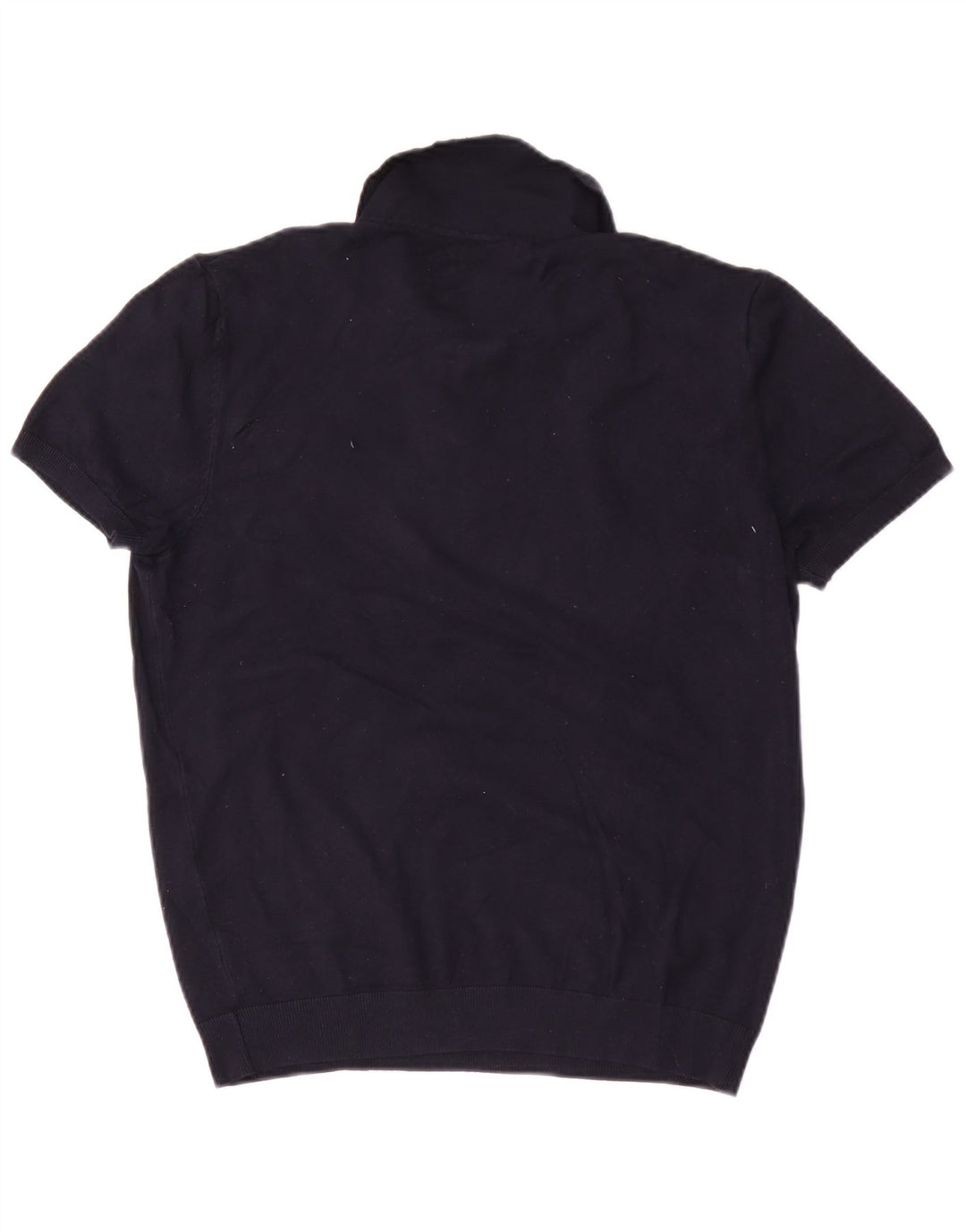 Polo da donna Zara UK 14 grande in viscosa blu navy