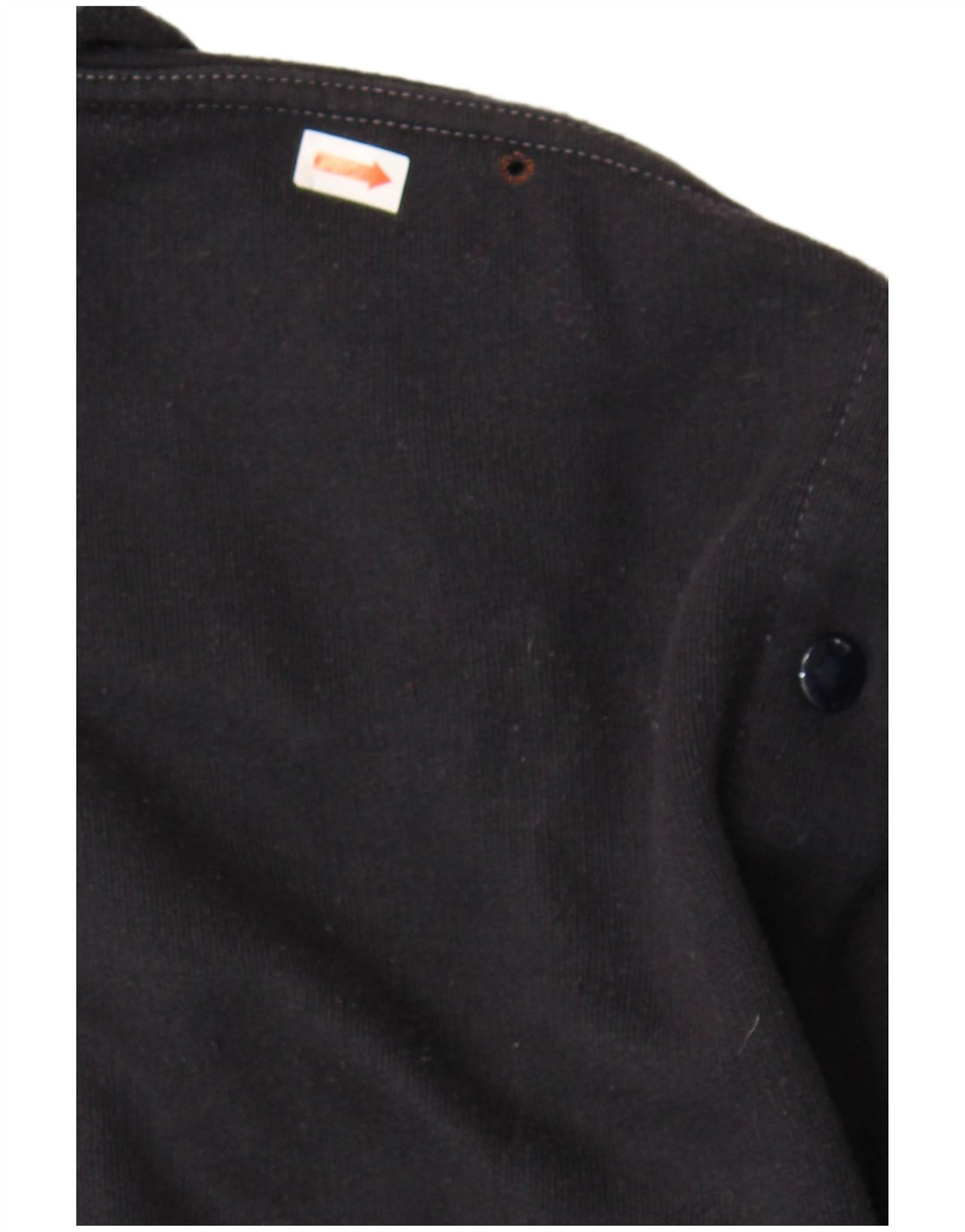 Giubbotto bomber lavorato a maglia da donna Malagrida UK 36 piccolo in lana blu navy nautico