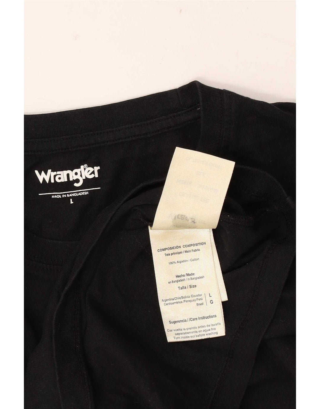 T-shirt da uomo Wrangler Top grande in cotone nero