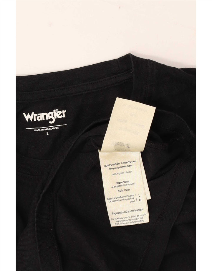 T-shirt da uomo Wrangler Top grande in cotone nero