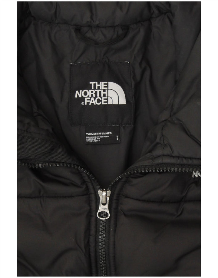 THE NORTH FACE Giacca imbottita corta da donna UK 10 Small Poliestere nero