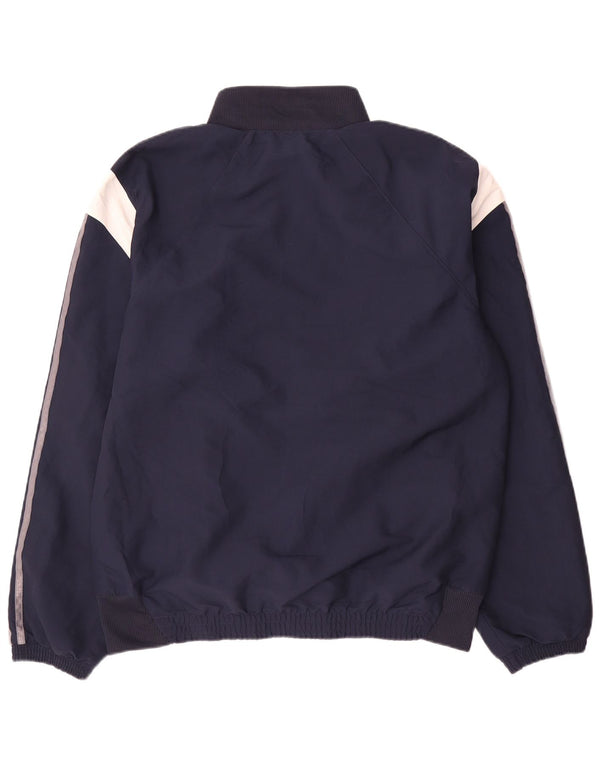 Giacca da uomo con grafica grafica Adidas, giacca media, colore blu navy