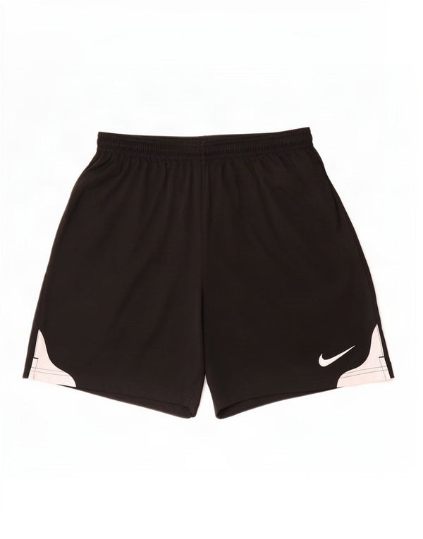 Pantaloncini sportivi Nike Dri Fit da uomo, colore nero medio, in poliestere color block