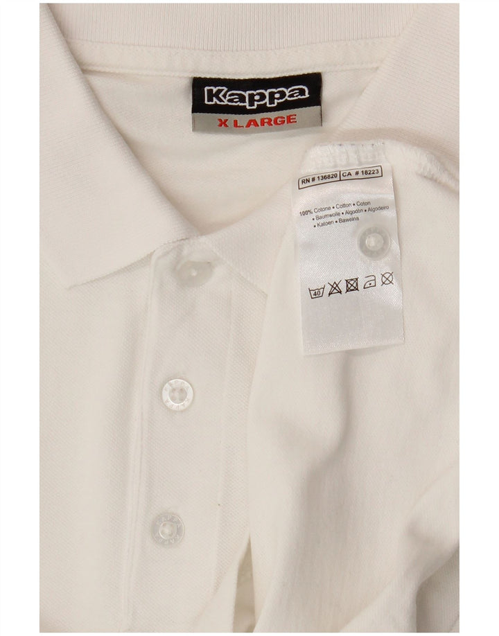 Polo Kappa Uomo XL Cotone Bianco