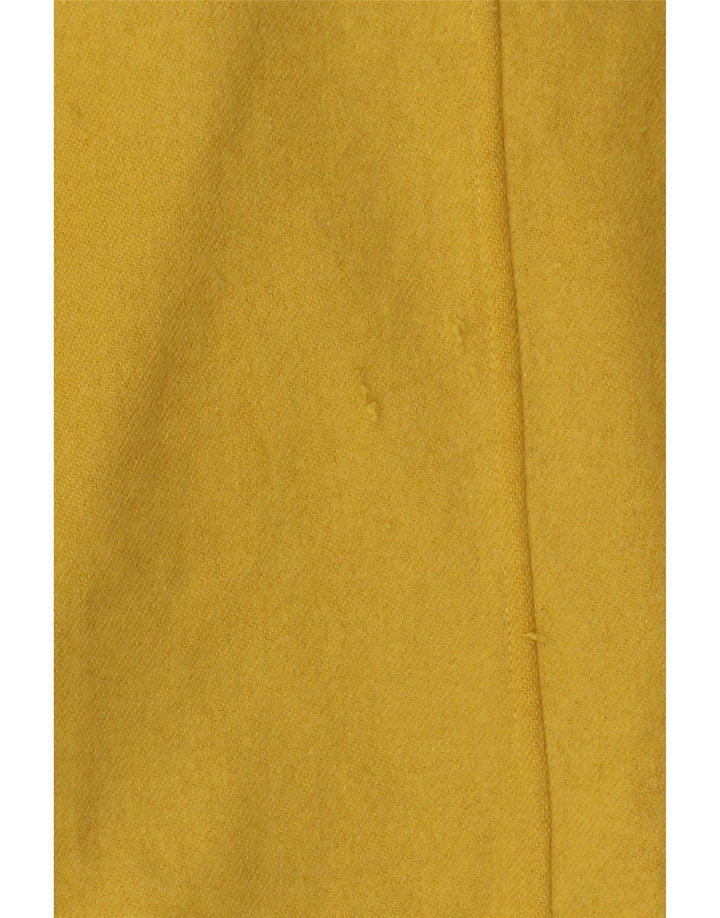Cappotto doppio petto oversize con cappuccio da donna Marella UK 10 piccolo giallo