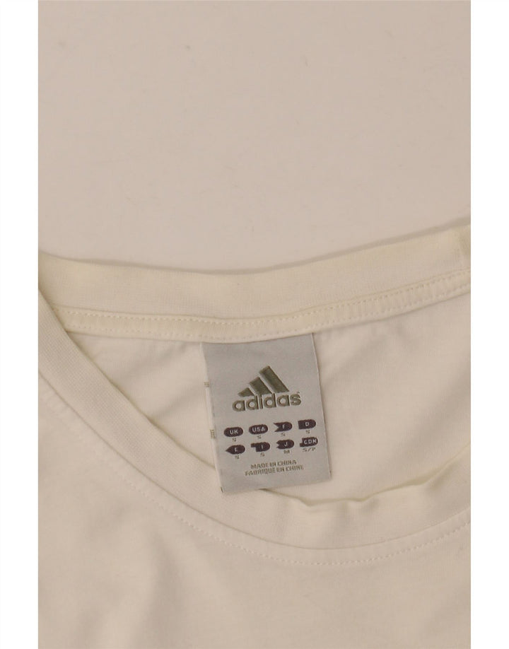 T-shirt grafica da uomo Adidas Top piccola bianca