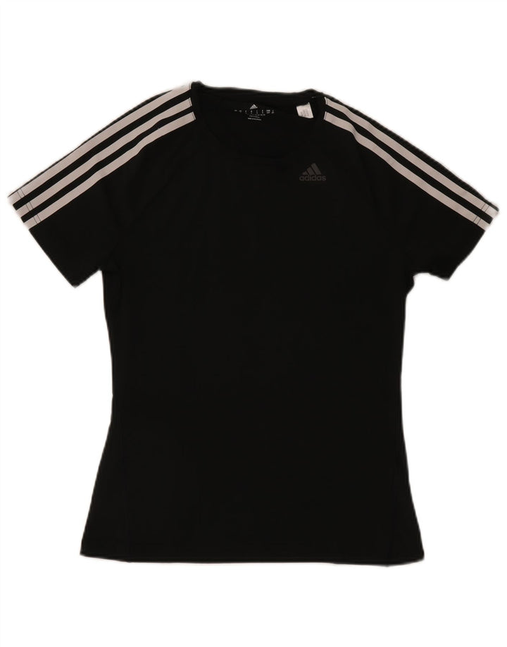 T-shirt Adidas Climalite da donna Top UK 8/10 Small Poliestere nero