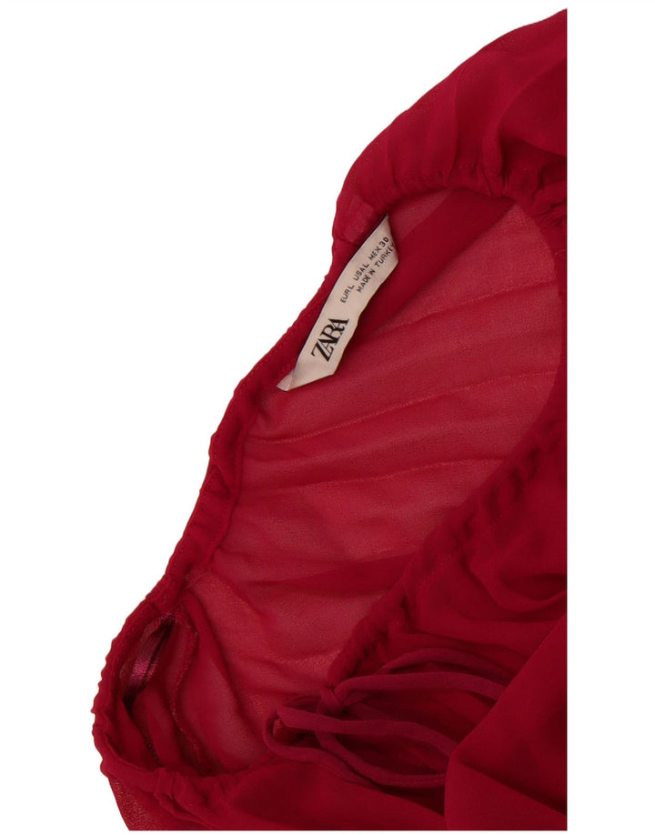 Camicetta oversize a maniche lunghe da donna Zara UK 16 Large Rosa