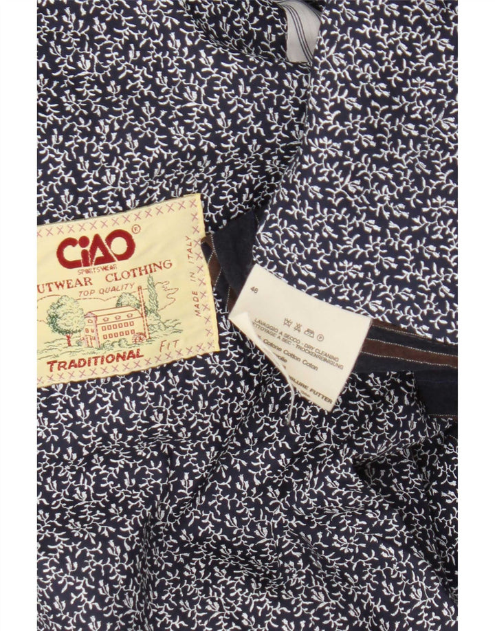 Giacca blazer da uomo dal taglio tradizionale Ciao IT 46 piccola a righe blu navy
