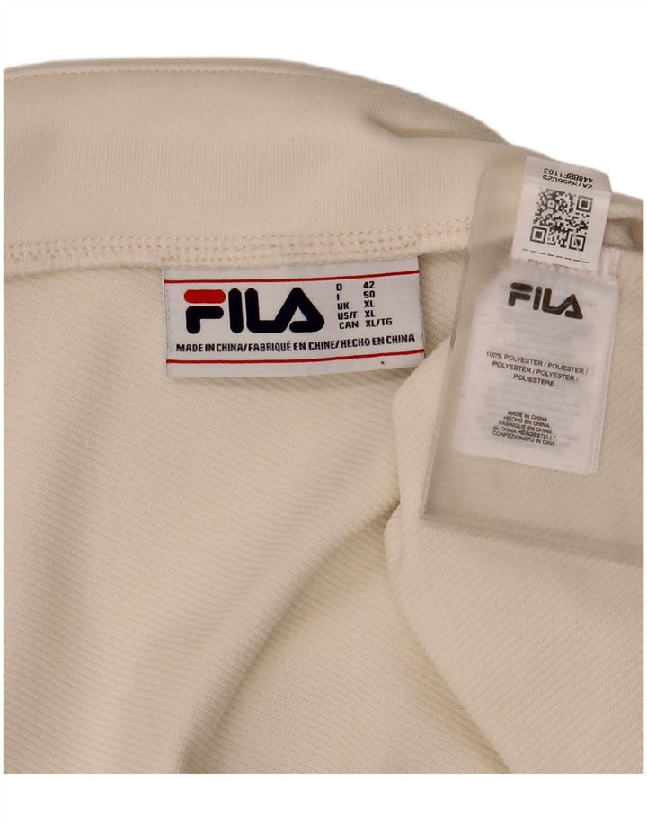 Minigonna da donna Fila XL W36 poliestere bianco sporco
