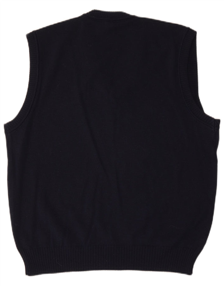 Canotta vintage da uomo IT 50 medio blu navy policloruro