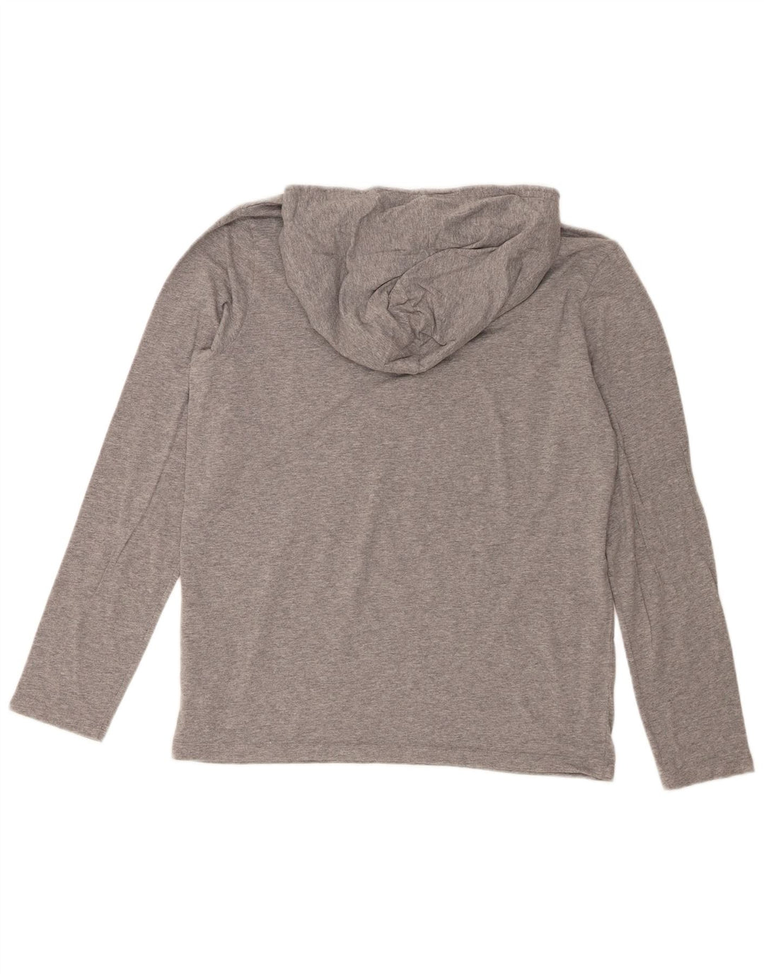 Hugo Boss Top da uomo con cappuccio a maniche lunghe in cotone chiazzato grigio piccolo
