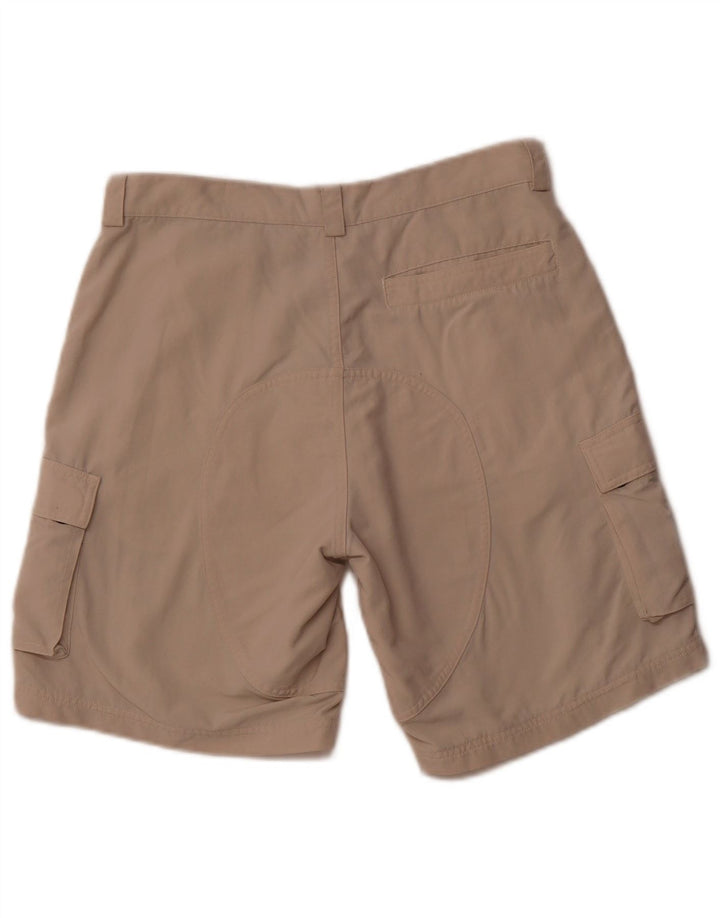Pantaloncini cargo Adidas da uomo piccoli W29 beige in poliammide