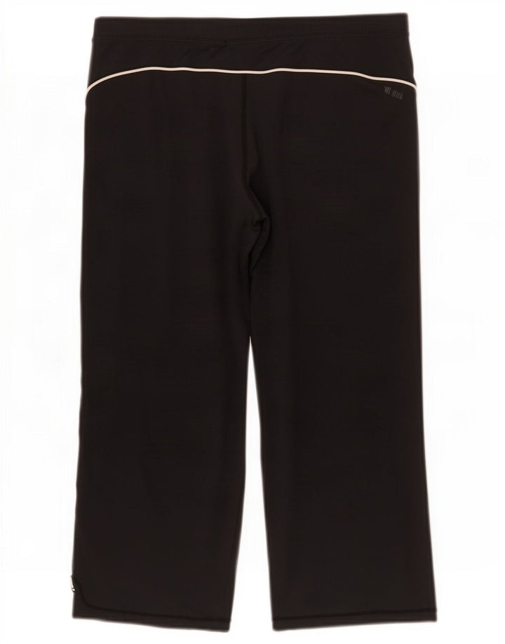 Pantaloni della tuta Nike Capri da donna UK 14/16 grandi neri