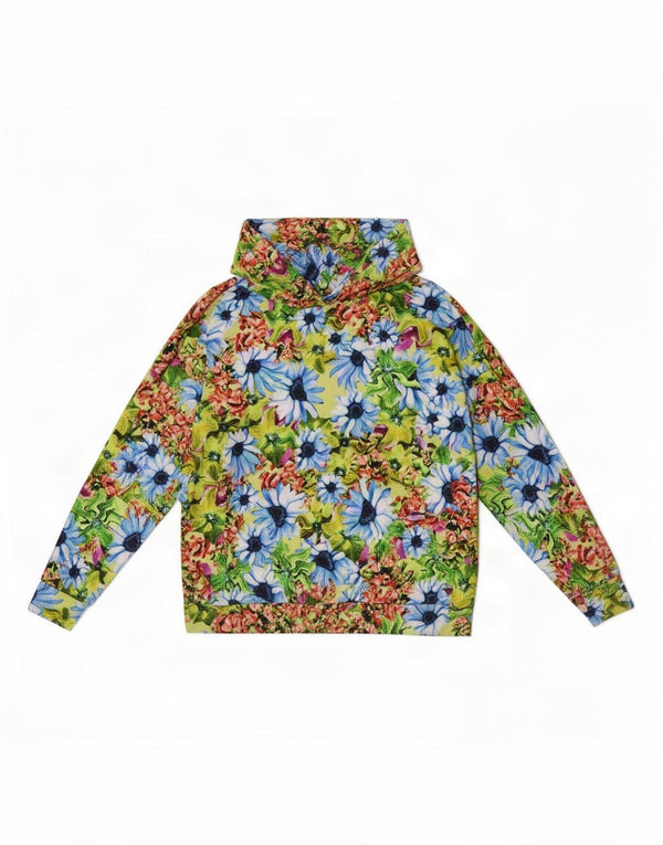 Desigual Donna Felpa con cappuccio oversize UK 14 Medium Multicolore Floreale