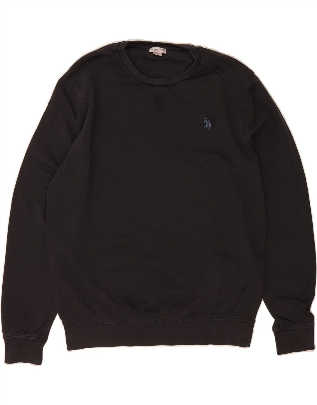 U.S. POLO ASSN. Mens Sweatshirt Jumper Large Grey Cotton Vintage U.S. Polo Assn. and Second-Hand U.S. Polo Assn. from Messina Hembry 