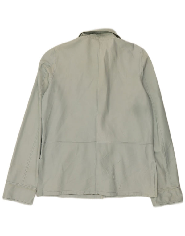 Giacca in pelle reversibile da donna Maxime IT 44 Verde medio