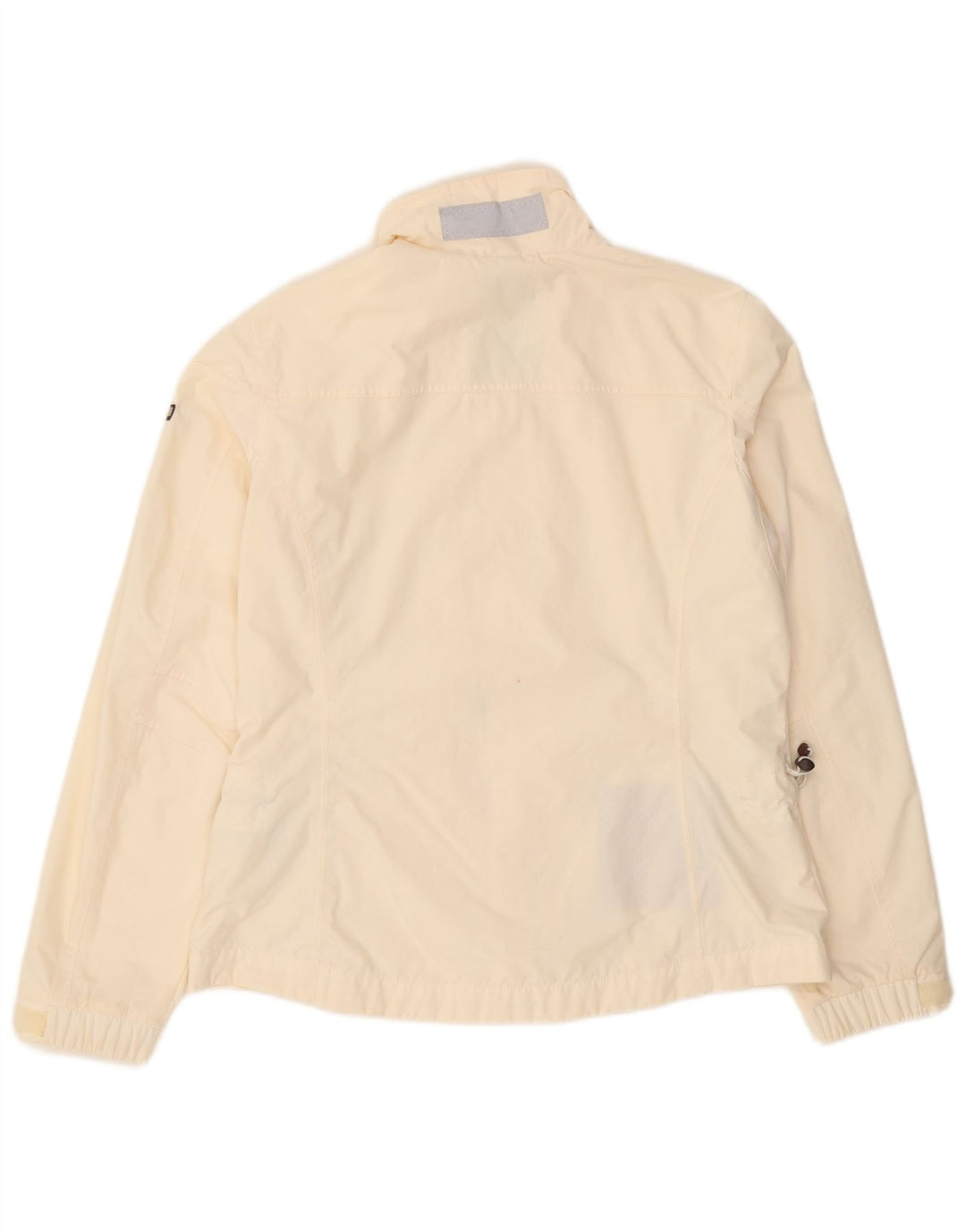 Giacca antipioggia da donna Napapijri UK 18 XL bianco sporco in poliammide