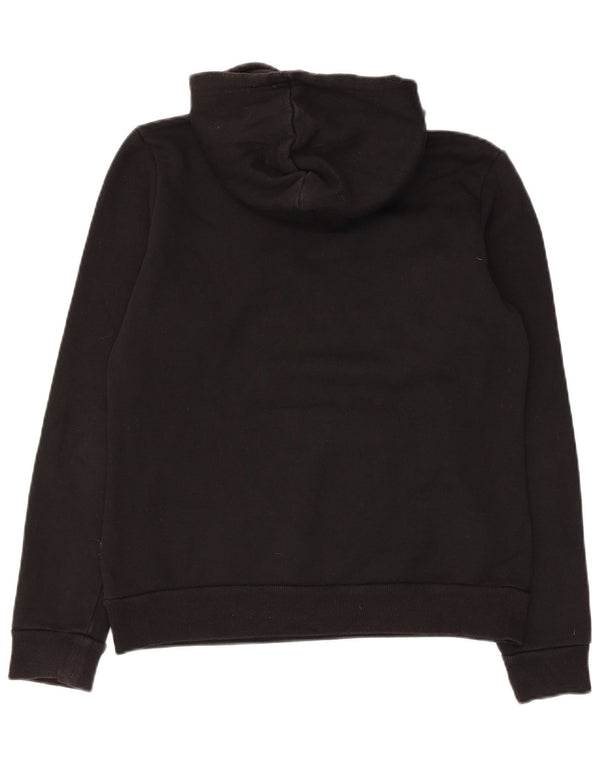 Felpa con cappuccio grafica da donna Adidas UK 12 cotone medio nero