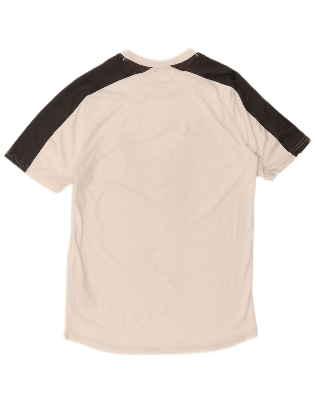T-shirt da uomo Under Armour Top Small in poliestere color block bianco