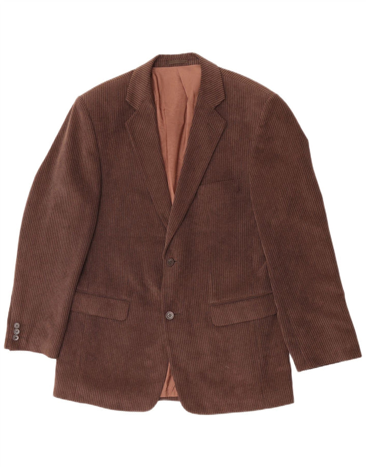 Giacca blazer in velluto a coste da uomo Kartel a 2 bottoni UK 38 Marrone medio