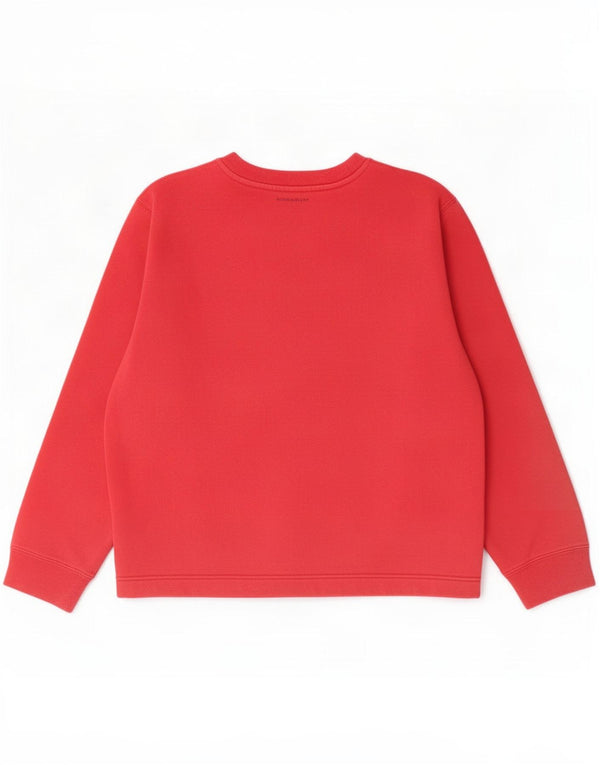 Felpa grafica da donna Lee, maglione UK 16 grande rosso