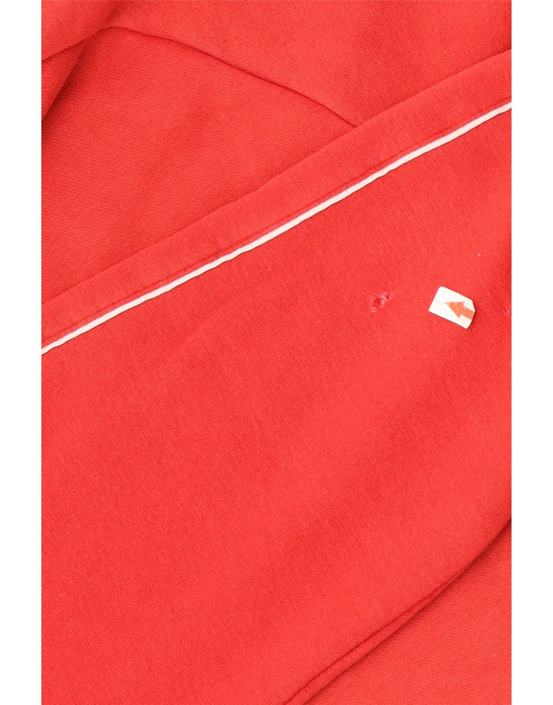 Felpa con cappuccio da uomo Adidas in cotone rosso medio