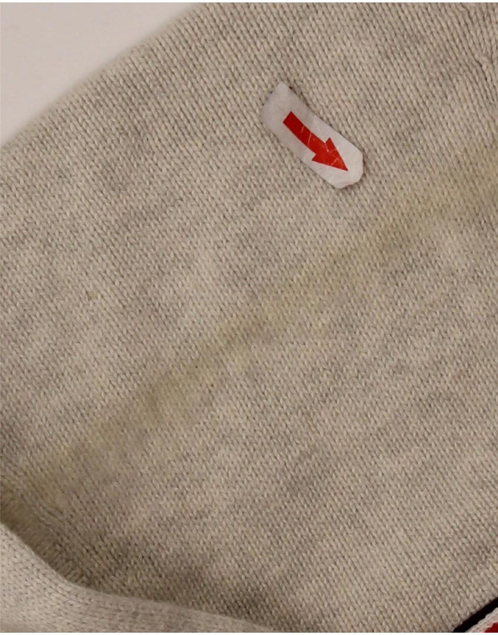 TOMMY HILFIGER Maglione cardigan da uomo piccolo in cotone grigio