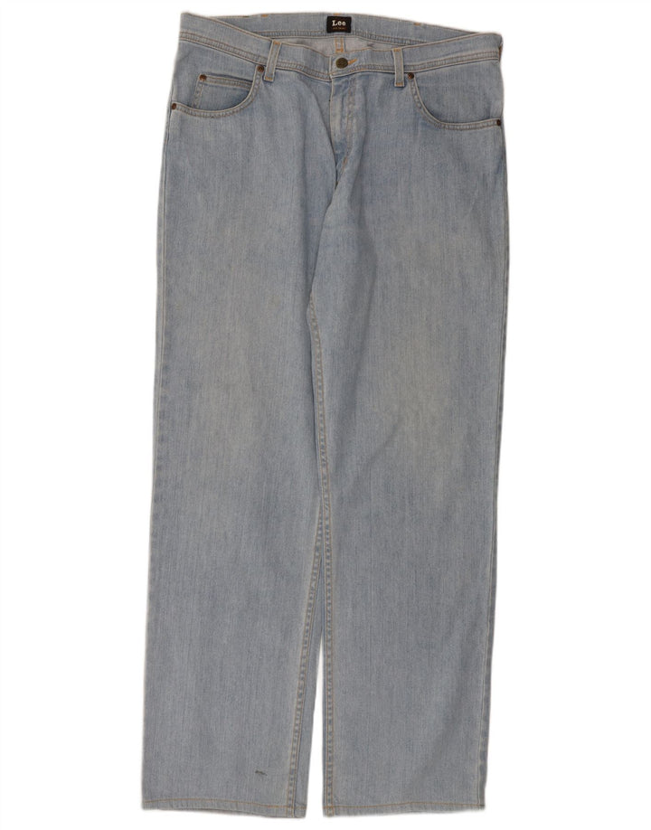Jeans dritti da uomo Lee Brooklyn W38 L34 cotone blu