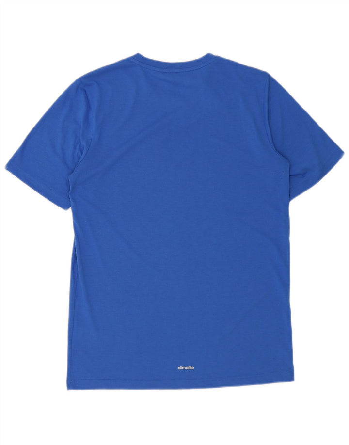 T-shirt ADIDAS da bambino Climalite 15-16 anni in poliestere blu