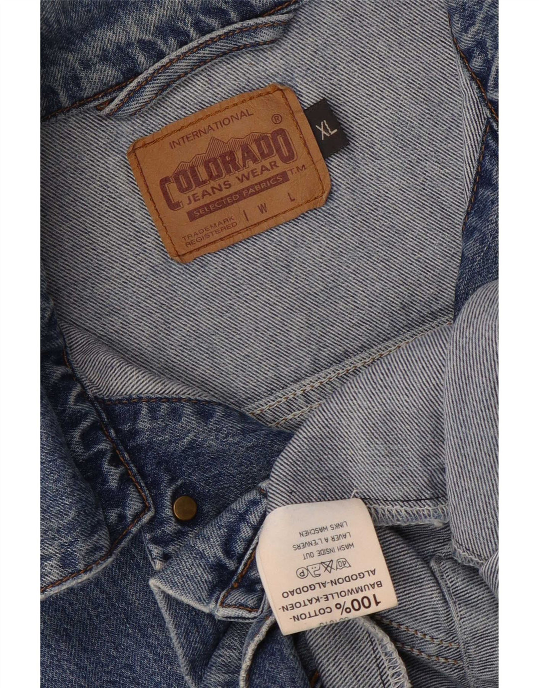 Giacca in denim da uomo Colorado UK 42 XL cotone blu
